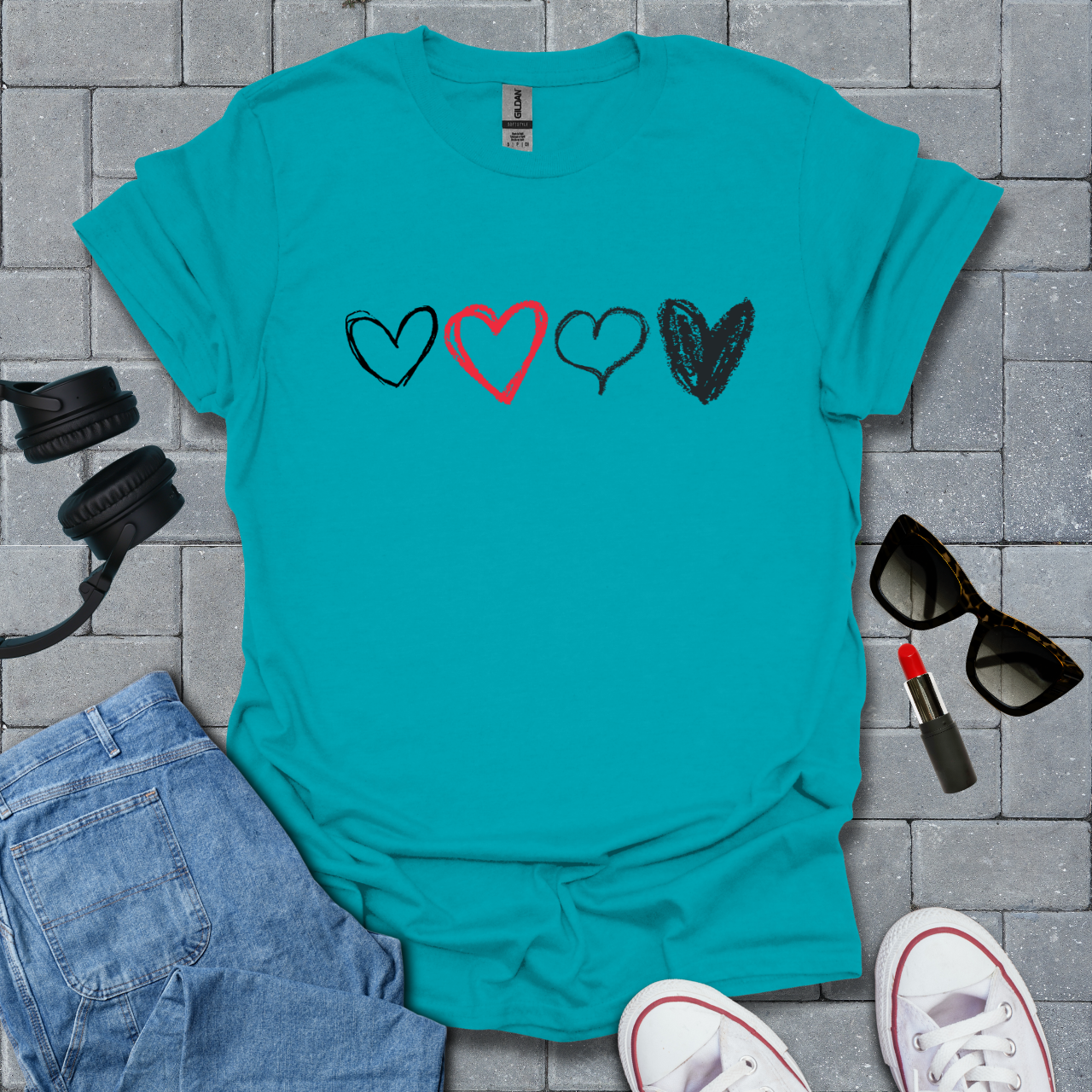 Heart Sketch T-Shirt
