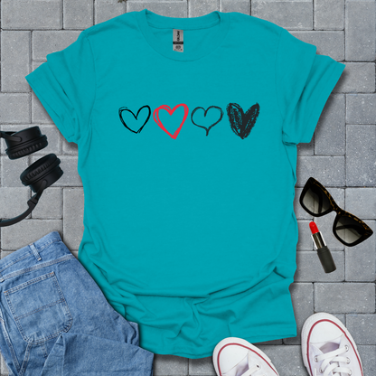 Heart Sketch T-Shirt